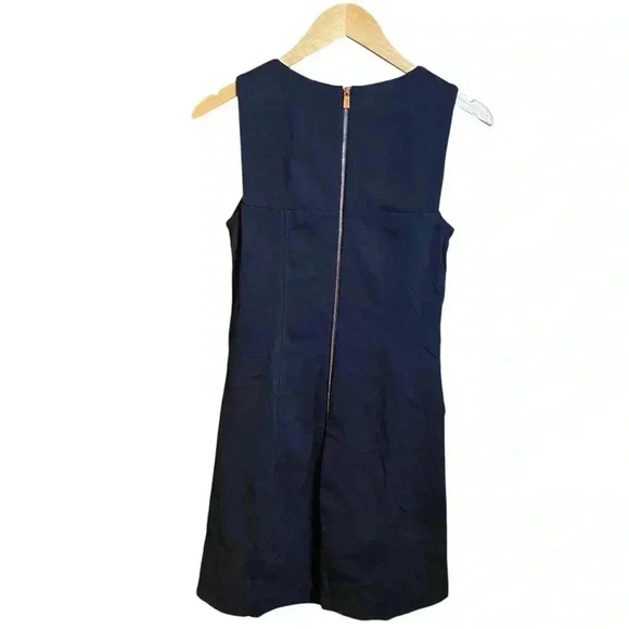 NEW VINCE CAMUTO Women's Skirt Dress Sleeveless Back Zip Navy Blue Size 4 - Picture 4 of 15